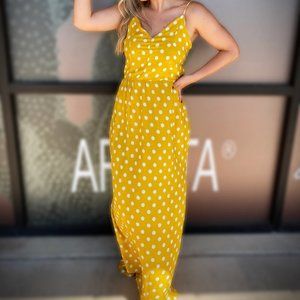 'The Presley' Polka Dot Maxi Dress